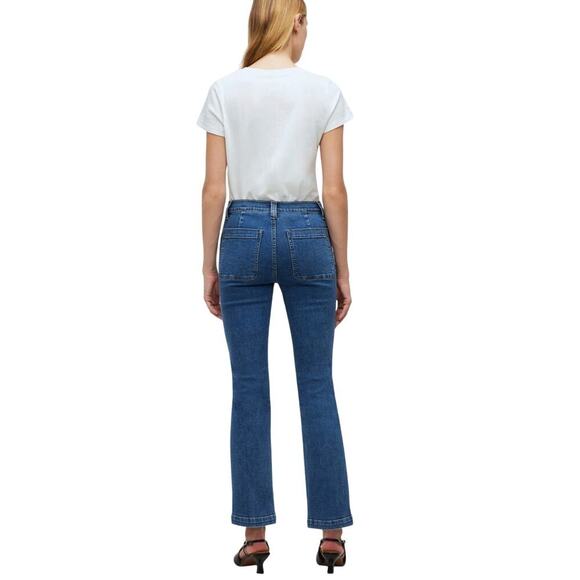 Madewell Tall Kick Out Crop Jeans Elkton Wash NP482 size 32T - Picture 7 of 7